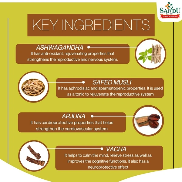 SANDU BROTHERS Ashwagandharishta - Sandu - 450Ml