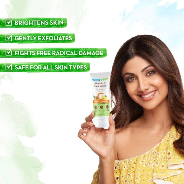 MAMA EARTH Vitamin C Face Scrub - Mama Earth - 100g