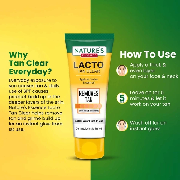 NATURES ESSENCE Lacto Tan Clear - Nature's - 50g
