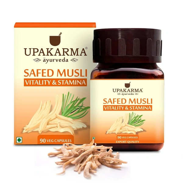 MANKIND PHARMA Ayurveda Safed Musli Veg Capsule - Upkarma - 90Capsules