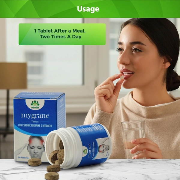 PANKAJA KASTHURI HERBALS Mygrane Tablet - Pankaja - 30 Tablets