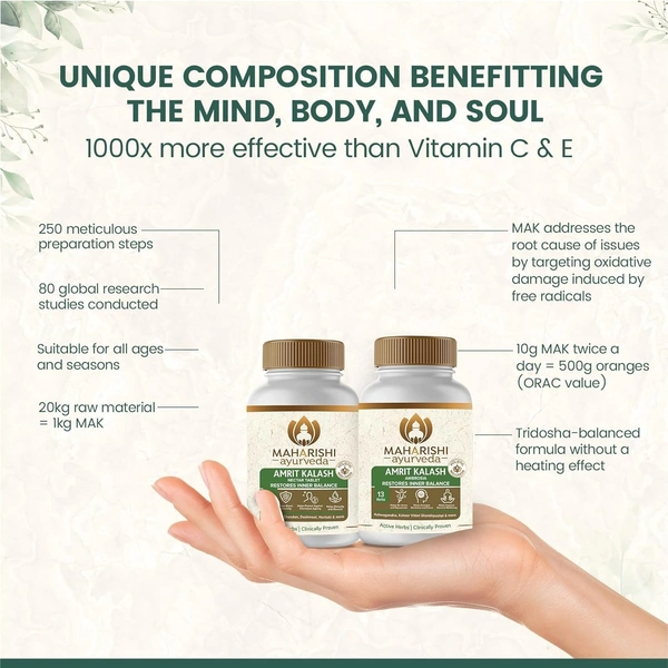 MAHARISHI AYURVEDA  Amrit Kalash Dual Pack Sugarfree - Maharishi - 60Tablets