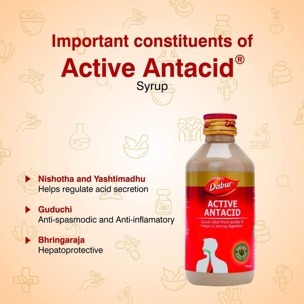 DABUR INDIA LIMITED Active Antacid Syrup - Dabur  - 170Ml