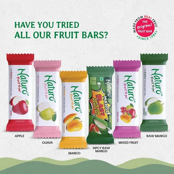 NATURO FOOD PRODUCTS Naturo Mango Fruit Bar - Naturo - 6P