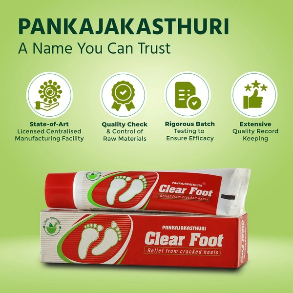 PANKAJA KASTHURI HERBALSg Clear Foot Cream - Pankaja - 25g