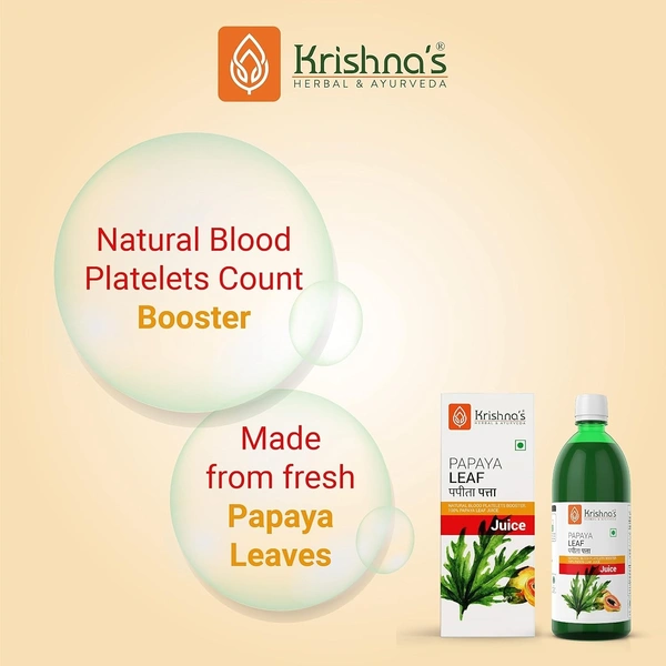 KRISHNA PHARMACY Papaya Leaf Juice - Krishna - 500ml