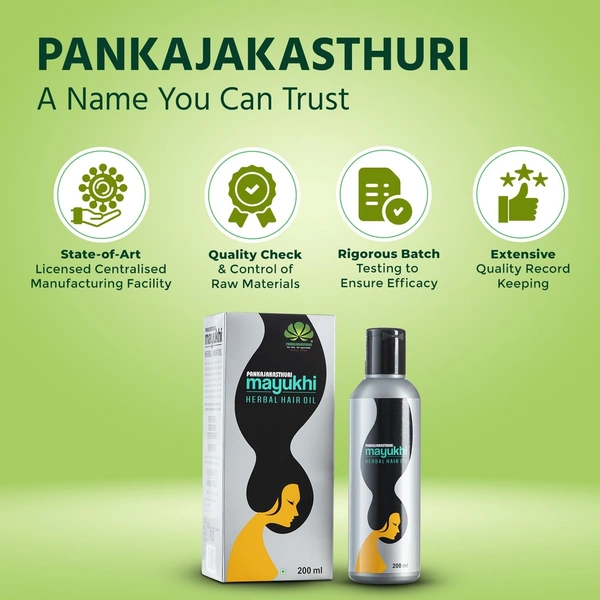 PANKAJA KASTHURI HERBALS Mayukhi Herbal Hair Oil - Pankaja - 100ml