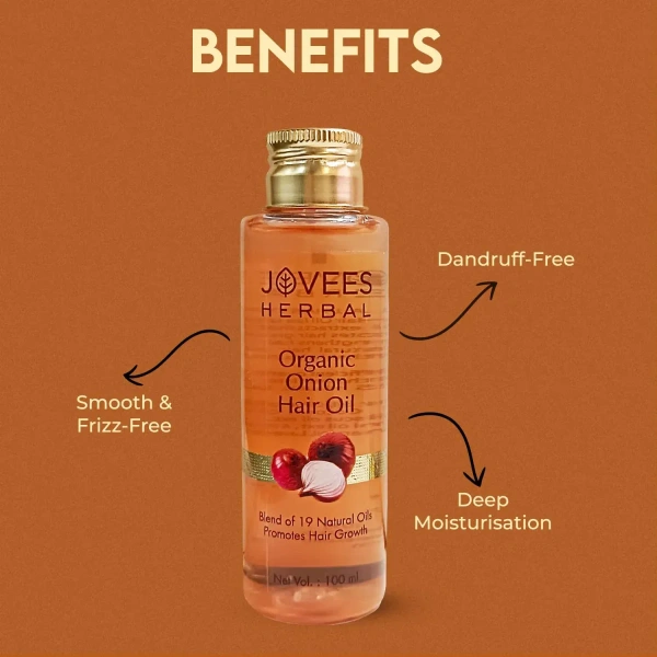 JOVEES HERBAL CARE Organic Onion Hair Oil - Jovees - 100ml