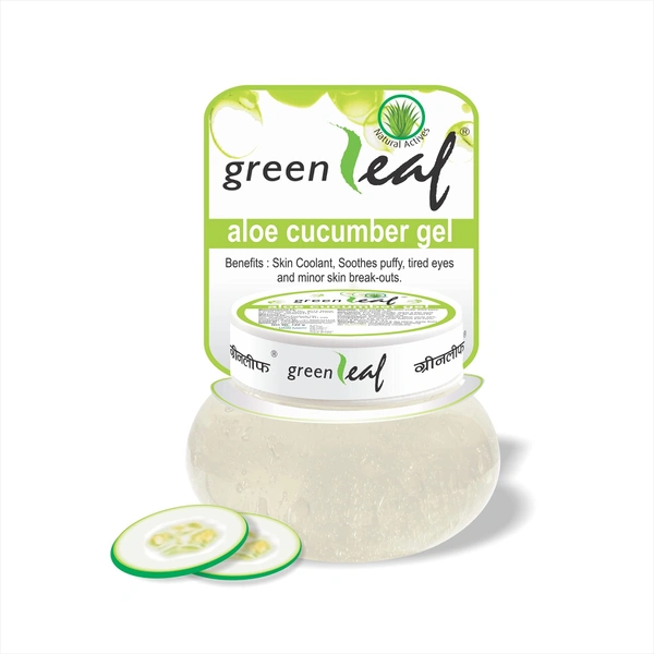 BRIHANS  Green Leaf Alov Cucumber White Gel - Brihans - 120gm