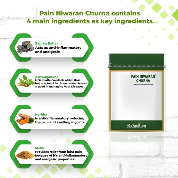 RAJASTHAN HERBALS  Pain Niwaran Churna - Rajasthan - 135gm