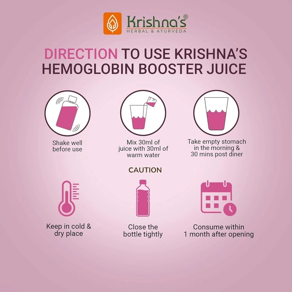 KRISHNA PHARMACY Hemoglobin Booster Syrup - Krishna - 500ml