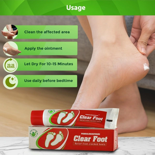 PANKAJA KASTHURI HERBALSg Clear Foot Cream - Pankaja - 25g