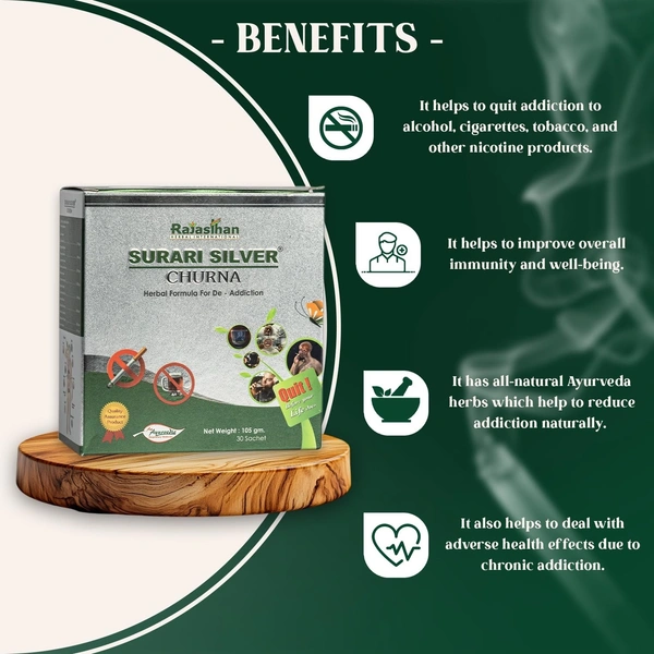 RAJASTHAN HERBALS  Surari Silver Churna - Rajasthan - 45gm