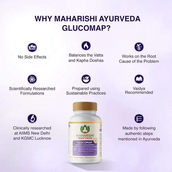 MAHARISHI AYURVEDA  Glucomap Tablet - Maharishi - 60Tablets