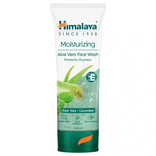 HIMALAYA DRUGS Moisturizing Aloevera Face Wash Gel - Himalaya - 50Ml