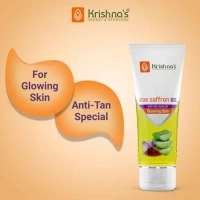 KRISHNA PHARMACY Aloe Saffron Gel - Krishna - 100GM