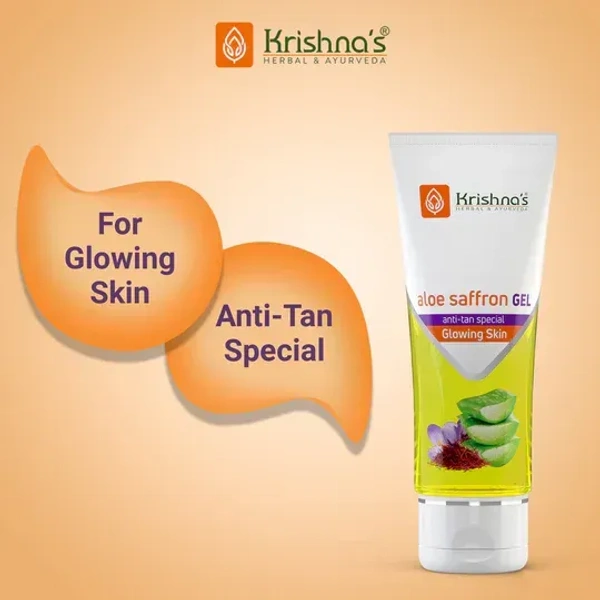 KRISHNA PHARMACY Aloe Saffron Gel - Krishna - 100GM