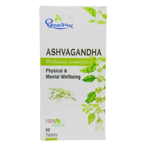 SHREE DHOOTAPAPESHWAR Ashwagandha Tablet - Shree Dhootapapeshwar - 60 Tablets