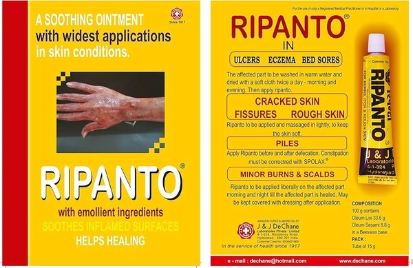 J & J Ripanto Ointment - J & J - 15gm