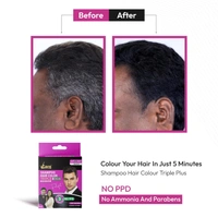 V CARE HERBAL CONCEPTS Shampoo Hair Colur (Triple Plus) - V Care - 180Ml