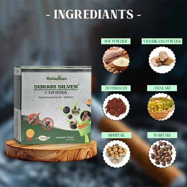 RAJASTHAN HERBALS  Surari Silver Churna - Rajasthan - 45gm