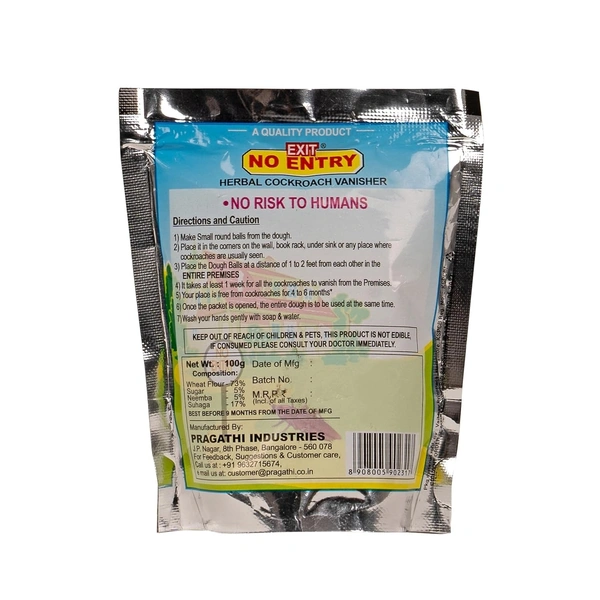 PRAGATHI INTERNATION Exit No Entry Cockroach Vanisher - Pragathi - 100gm