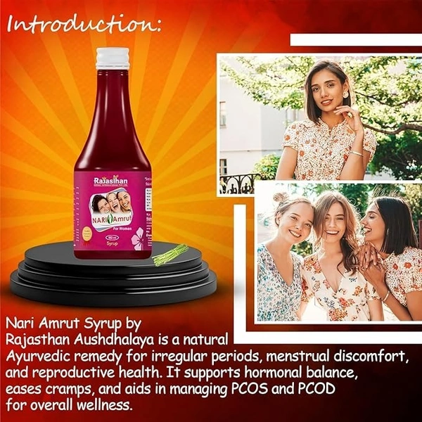 RAJASTHAN HERBALS  Nari Amrut Syrup - Rajasthan - 180ml