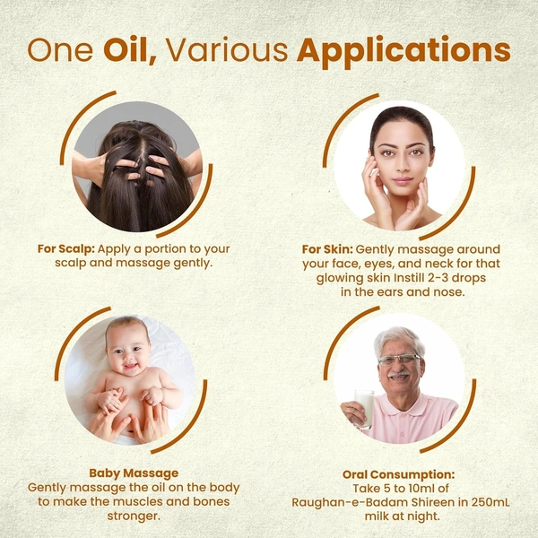 HAMDARD Rogan Badam - Hamdard - 100Ml