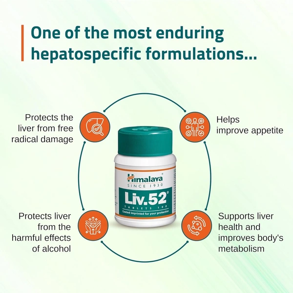 HIMALAYA DRUGS Liv.52 Tablet - Himalaya - 100Tablet