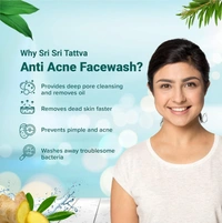 SRI SRI AYURVEDA Anti Acne Face Wash 60Ml-Sri Sri - 60Ml