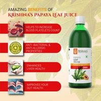 KRISHNA PHARMACY Papaya Leaf Juice - Krishna - 500ml