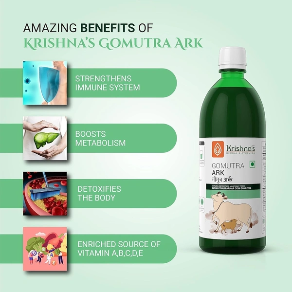 KRISHNA PHARMACY Cow Urine (Gomutra) - Krishna - 500ml