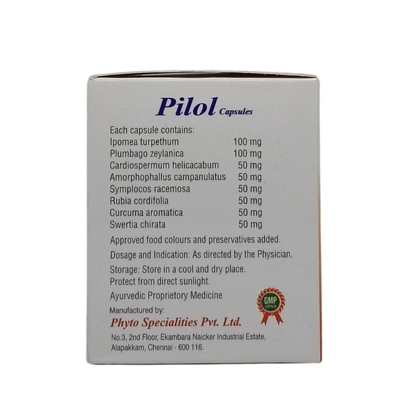 PHYTO SPECIALITIES  Pilol Capsule - Phyto  - 10 Capsules