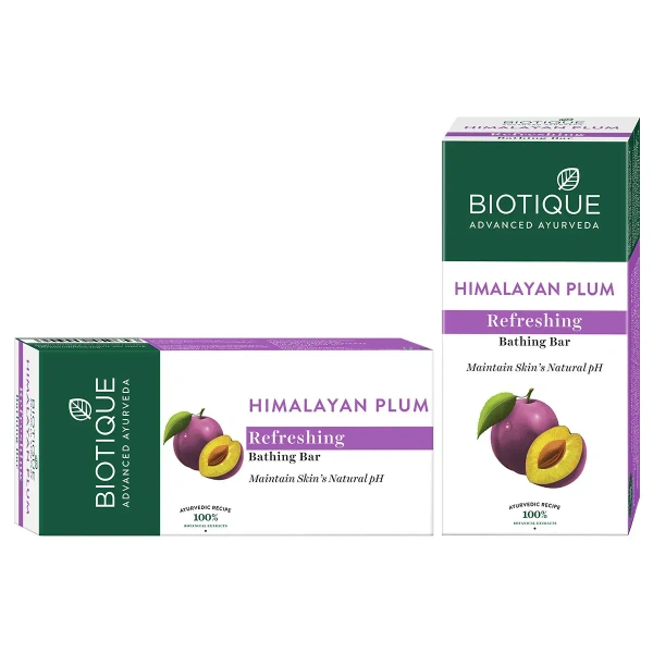 BIOTIQUE Himalayan plum refreshing bathing bar - Biotique - 150gm