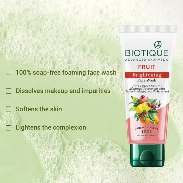 BIOTIQUE Fruit Brightening Face Wash - Biotque - 150ml