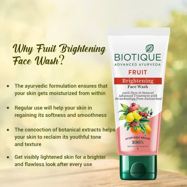BIOTIQUE Fruit Brightening Face Wash - Biotque - 150ml