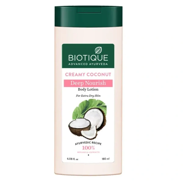 BIOTIQUE Creamy coconut deep nourish body lotion - Biotique - 180ml