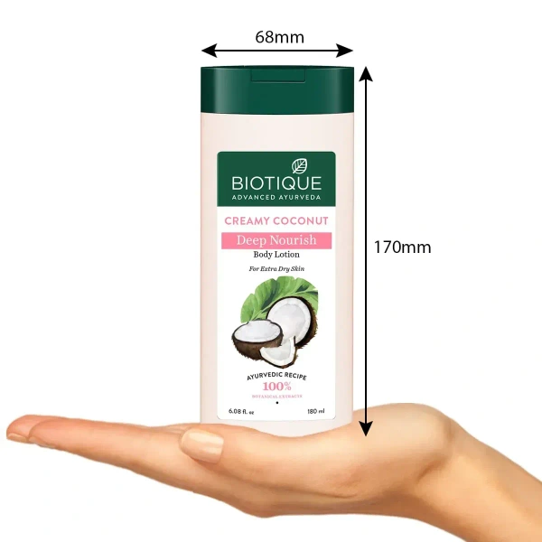 BIOTIQUE Creamy coconut deep nourish body lotion - Biotique - 180ml