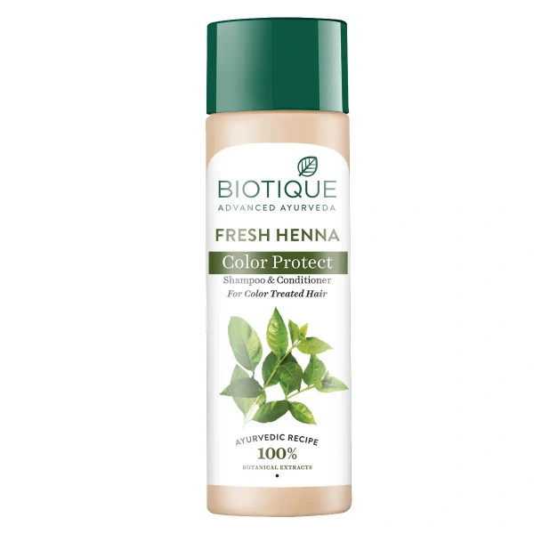 BIOTIQUE Fresh henna colour protect shampoo & conditioner- Biotique - 190ml