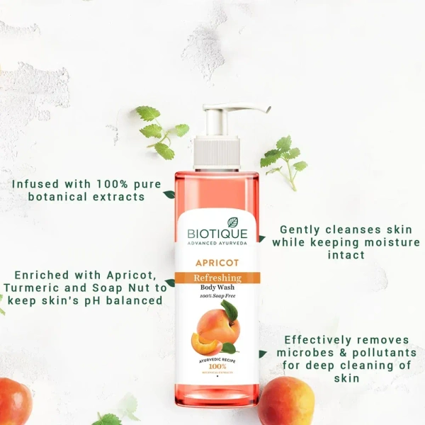 BIOTIQUE Bio Apricot Body Wash - Biotique - 800Ml