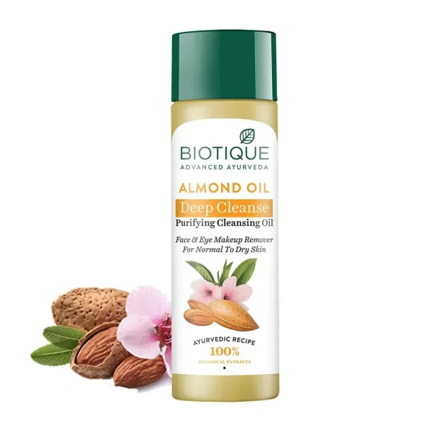 BIOTIQUE Almond oil deep cleanse purifying cleansing oil  - Biotique - 120Ml