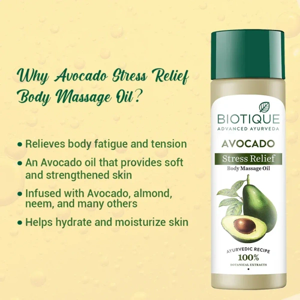 BIOTIQUE Avacado Strees Relief Oil - Biotique - 200ml