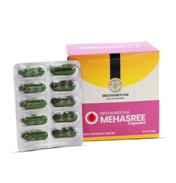 SREEDHAREEYAM Mehasree Capsules - Sreedhareeyam - 100 Capsules