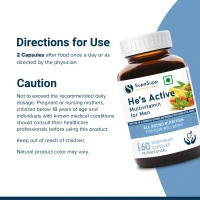 SRI SRI TATTVA  He'S Active Multivitamin Capsules - Sri Sri - 60 Capsules