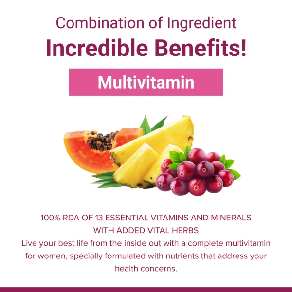 SRI SRI AYURVEDA She's Active Multivitamin Capsules - Sri Sri - 60 Capsules