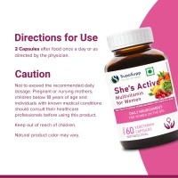 SRI SRI AYURVEDA She's Active Multivitamin Capsules - Sri Sri - 60 Capsules