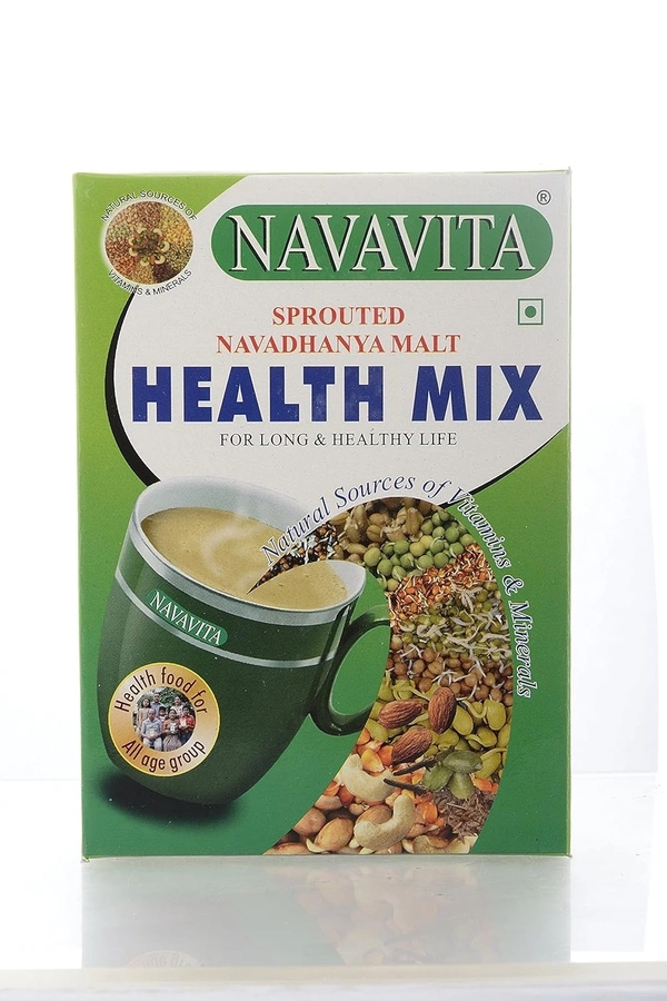 SHREE AGRO FOODS Navavita Sprouted Navadhanya Malt - Shree  - 500Gm