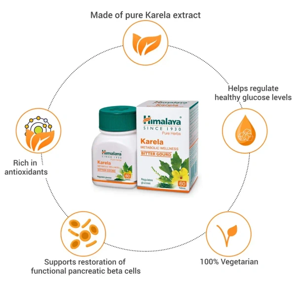 HIMALAYA DRUGS Karela Tablet - Himalaya - 60Tablets