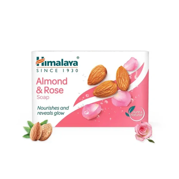 HIMALAYA PHARMACY Almond And Rose Soap - Himalaya - 125g