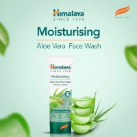 HIMALAYA DRUGS Moisturizing Aloevera Face Wash Gel - Himalaya - 50Ml